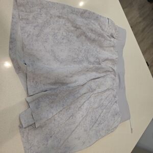 lululemon athletica Subtle Patterned White Shorts